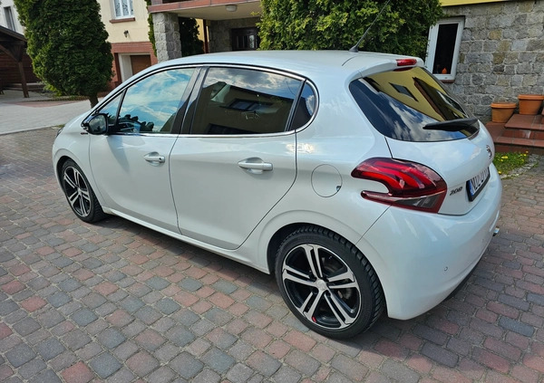 Peugeot 208 cena 35700 przebieg: 93000, rok produkcji 2015 z Działdowo małe 92